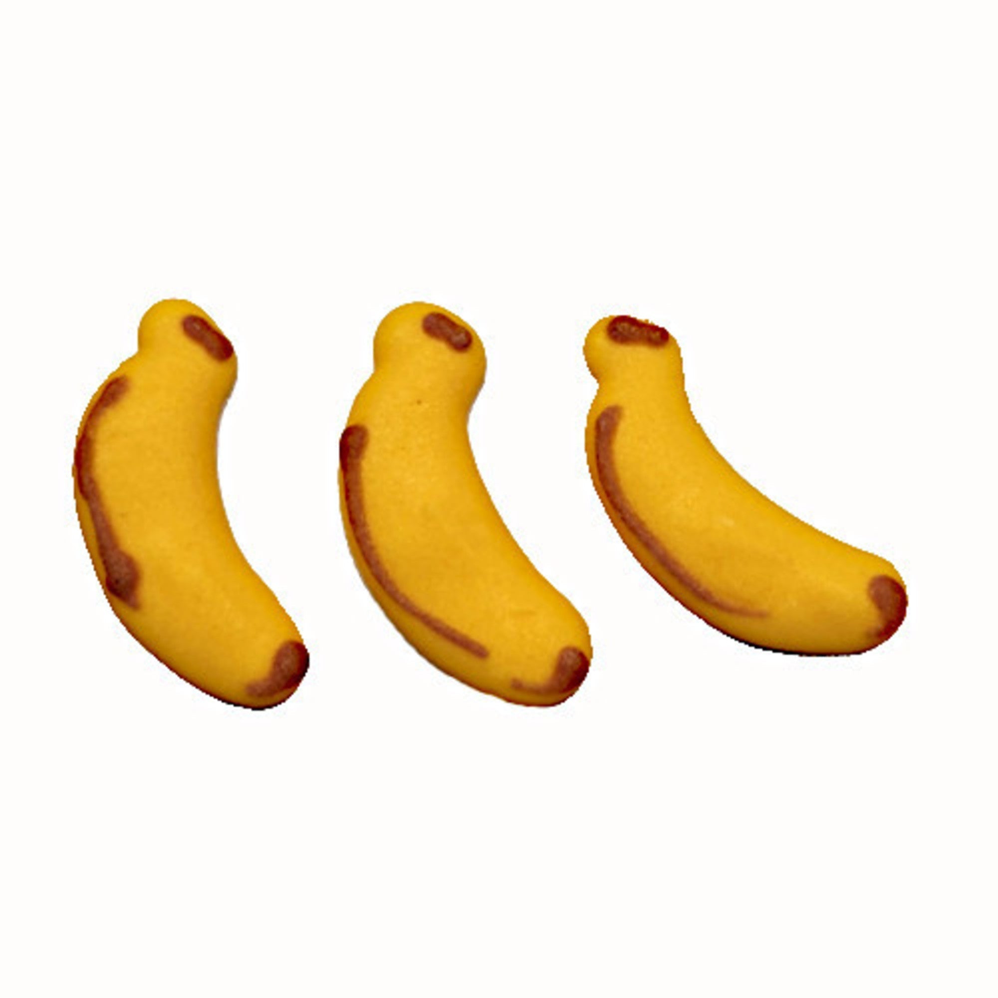 Banana 2D Icing, Small, 25mm - Box of 84 - Cafe Supply
