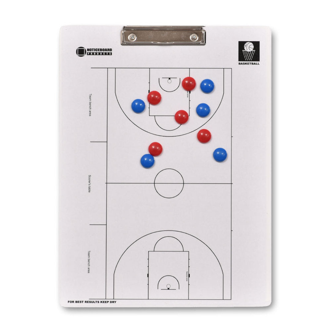 CLEARANCE | BASKETBALL COACHING CLIPBOARD | Magnetic | Medium 300 x 400mm