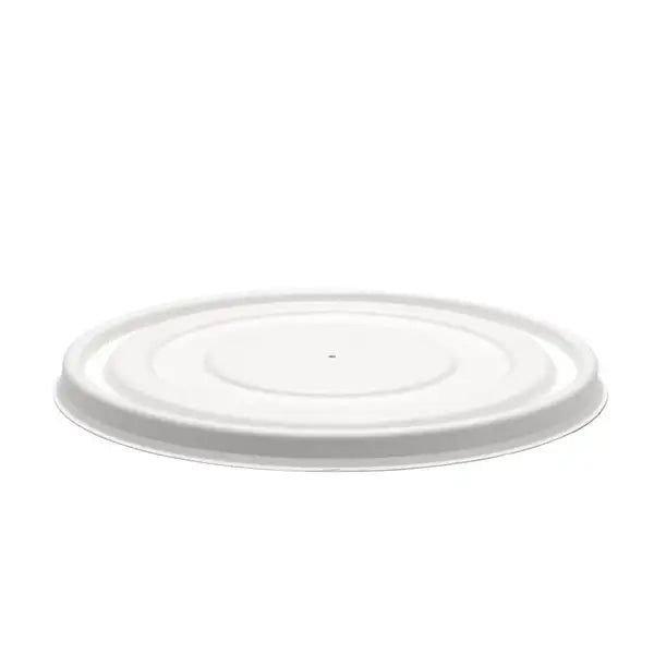 500-1,000ml White Plant Fibre BioBowl Lid