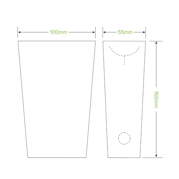 Unlined Large Enclosed BioBoard Chip Box