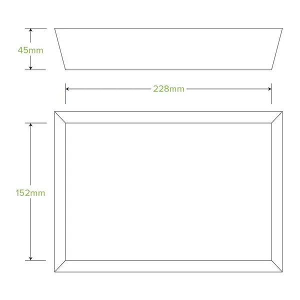 Bioboard White Tray #4