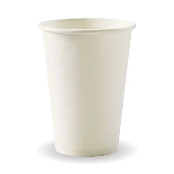 320ml / 10oz (80mm) White Single Wall BioCup - Cafe Supply
