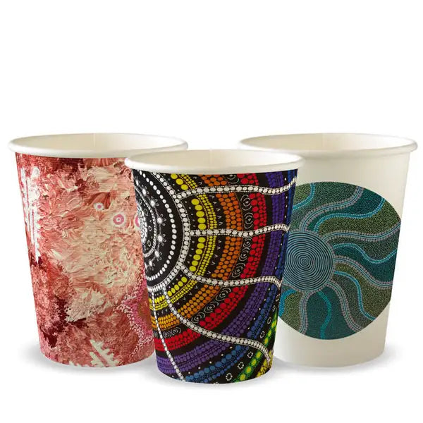 390ml / 12oz (90mm) Indigenous Art Series Single Wall BioCup