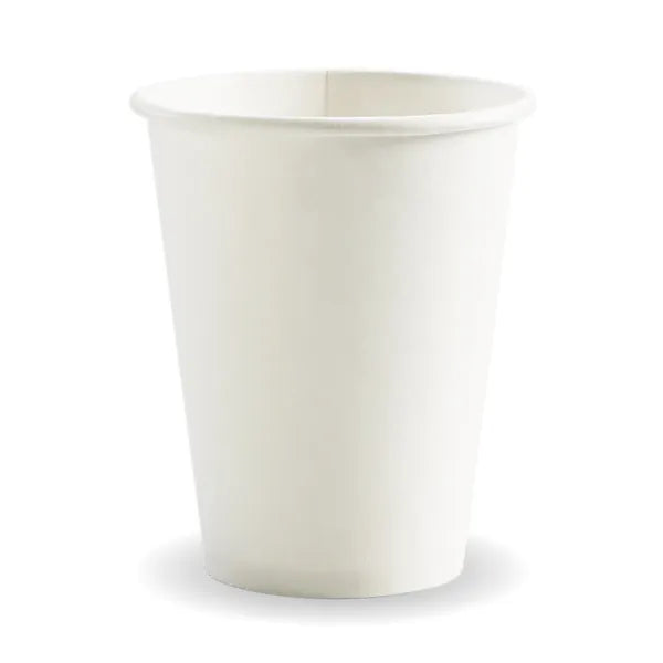 390ml / 12oz (90mm) White PHA Single Wall BioCup