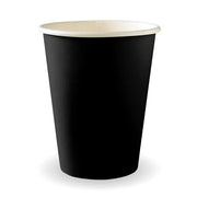 390ml / 12oz (90mm) Black Single Wall BioCup