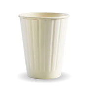 255ml / 8oz (80mm) White Double Wall BioCup - Cafe Supply