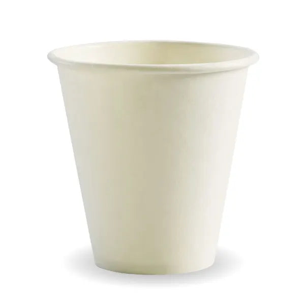 280ml / 8oz (90mm) White Single Wall BioCup - Cafe Supply