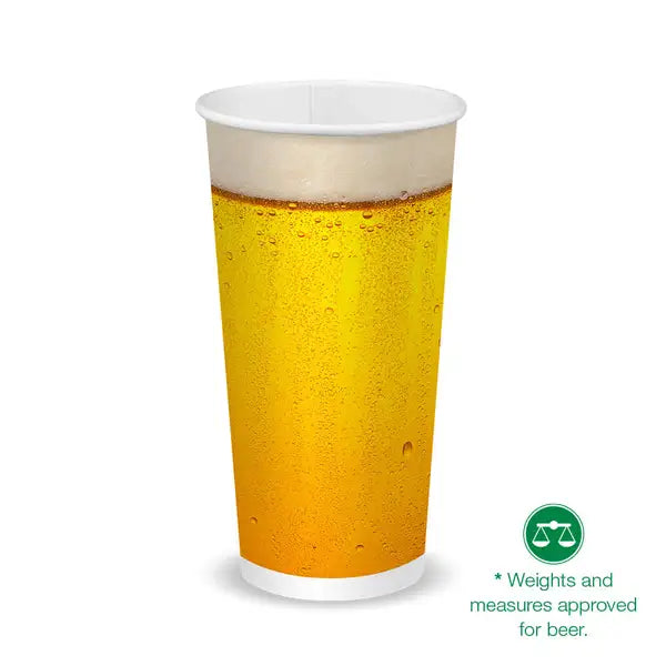 600ml / 20oz (90mm) Beer Cold Paper BioCup