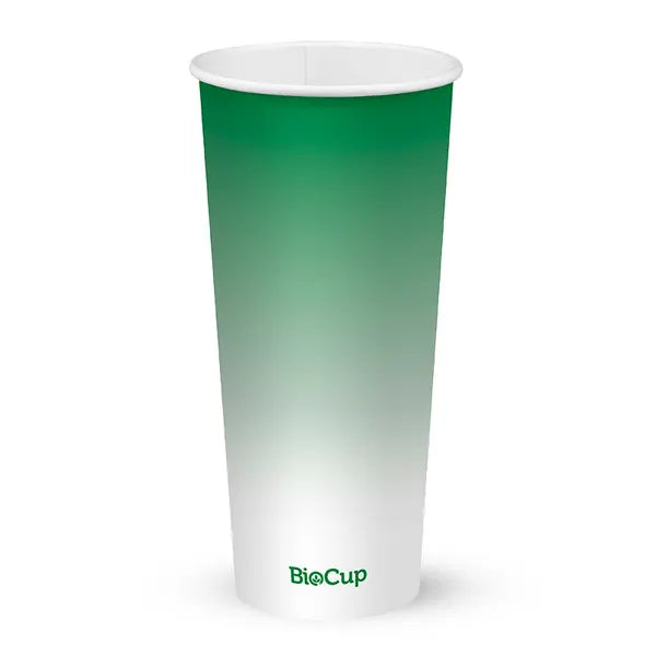 700ml / 24oz (90mm) Green Cold Paper BioCup