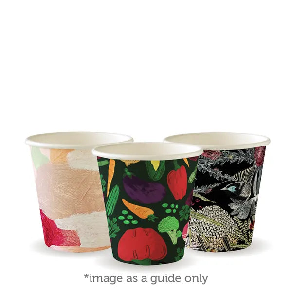 230ml / 6oz (80mm) Art Series Single Wall BioCup - Cafe Supply
