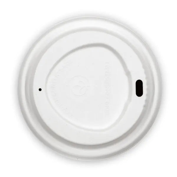 90mm Large White Plant Fibre BioCup Lid