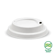 80mm Small White Plant Fibre BioCup Lid