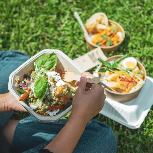 750ml Natural Plant Fibre Octa Takeaway Base