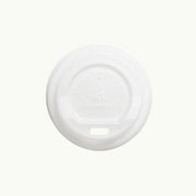 Bioplastic EcoCup Lid - WHITE 60mm - Cafe Supply