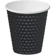 Black Dimple Paper Coffee Cup - Cafe Supply
