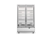 BME1200N-A 2 Glass Door Display or Storage Fridge - Cafe Supply