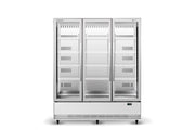 BME1500N-A 3 Glass Door Display or Storage Fridge - Cafe Supply