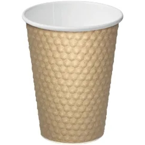Brown Dimple Paper Coffee Cup - Cafe Supply