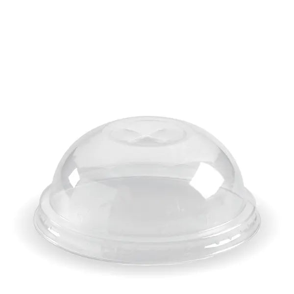 60-280ml Dome Clear BioCup Lid - Cafe Supply
