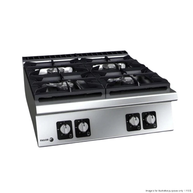 Fagor 900 Series Gas 4 Burner – C-G940H - Cafe Supply