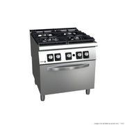 Fagor 900 Series Gas 4 Burner with Gas Oven – C-G941H - Cafe Supply