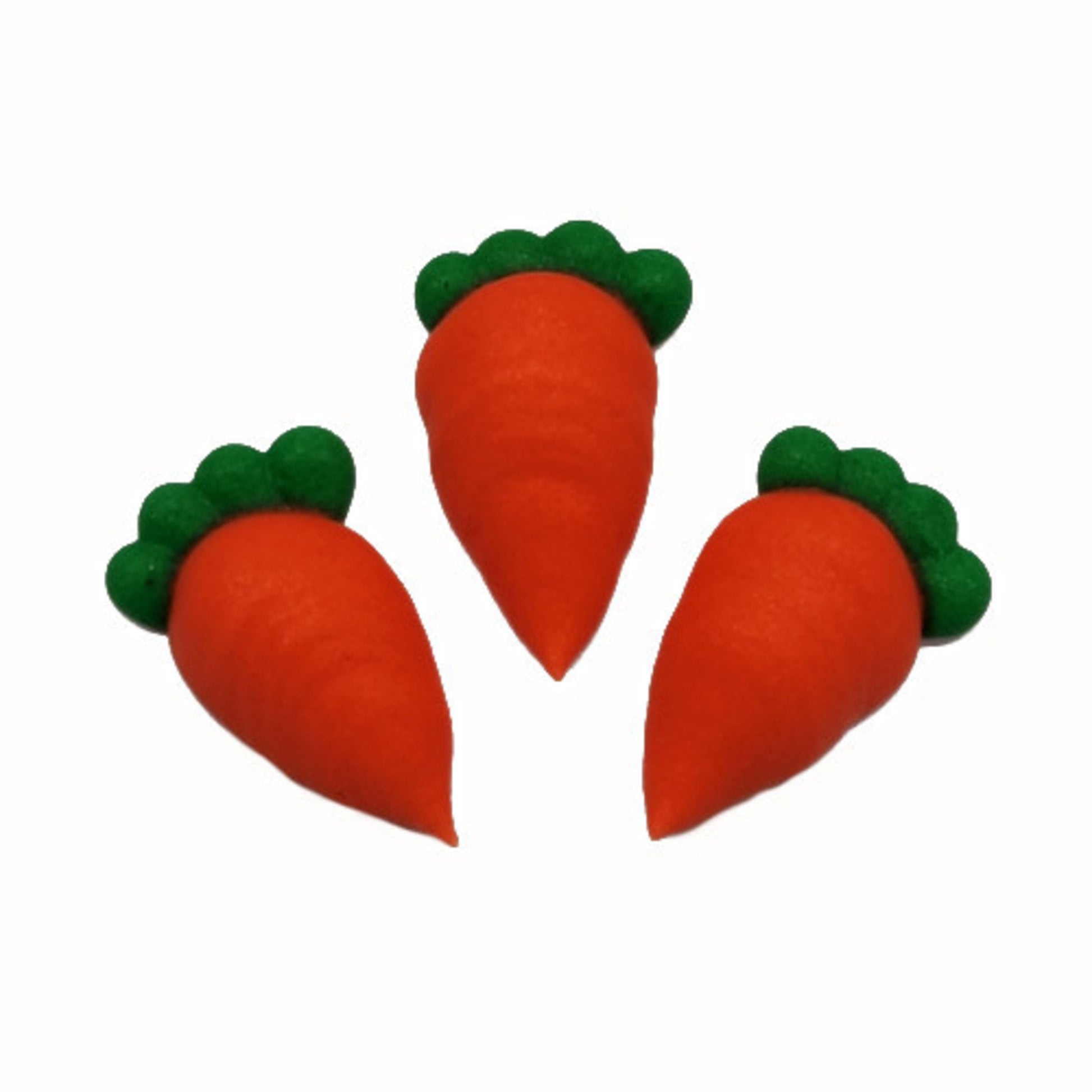 Carrots, 2D Icing, Small, 25mm - Box of 84 - Cafe Supply