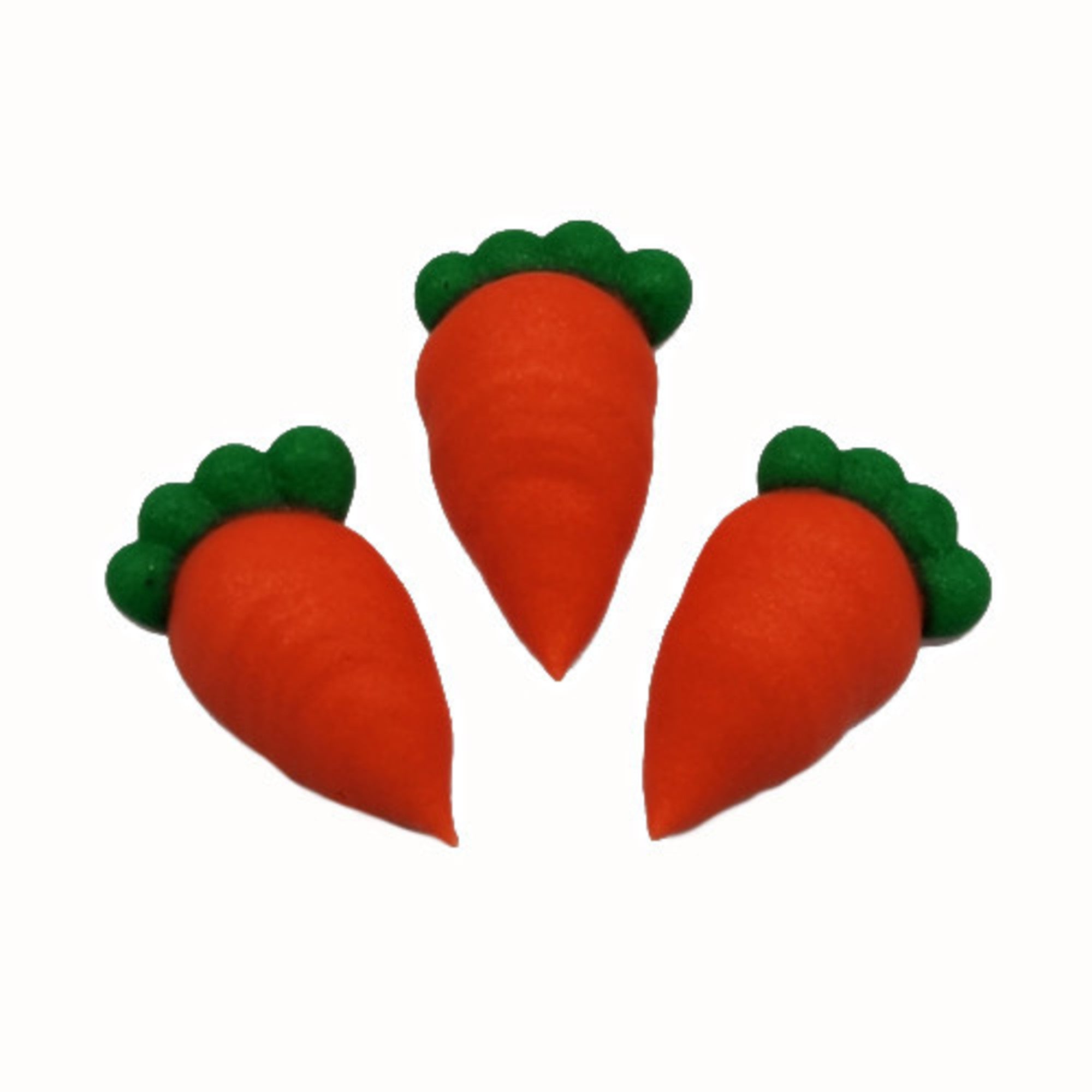 Carrots, 2D Icing, Small, 25mm - Box of 84 - Cafe Supply