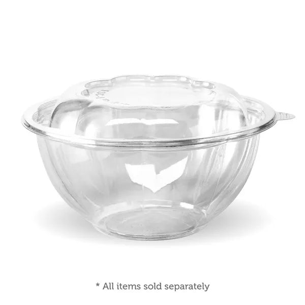 1,080ml / 32oz Clear Salad BioBowl - Cafe Supply