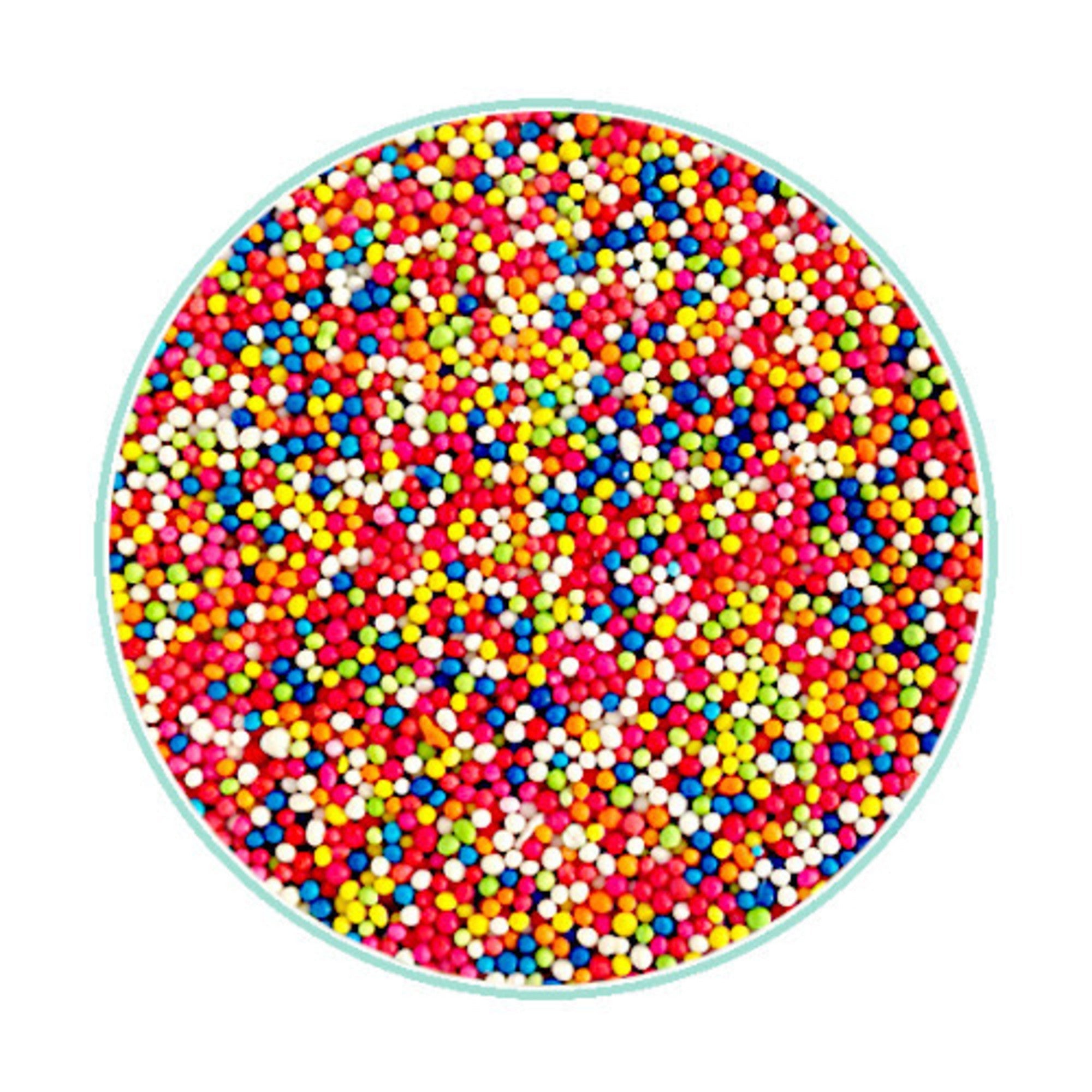 Non Pareils Sprinkles (100s & 1000s) Rainbow (2.5kg bag) - Cafe Supply