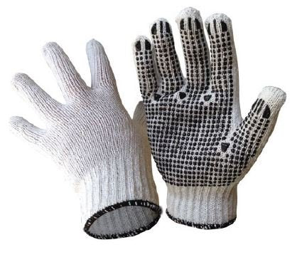 Cotton Dot Gloves 12 Pairs. - Cafe Supply