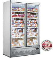 Double Door Supermarket Freezer – LG-1000GBMF - Cafe Supply