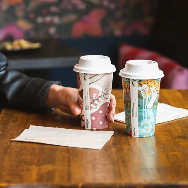 390ml / 12oz (90mm) Art Series Single Wall BioCup - Cafe Supply