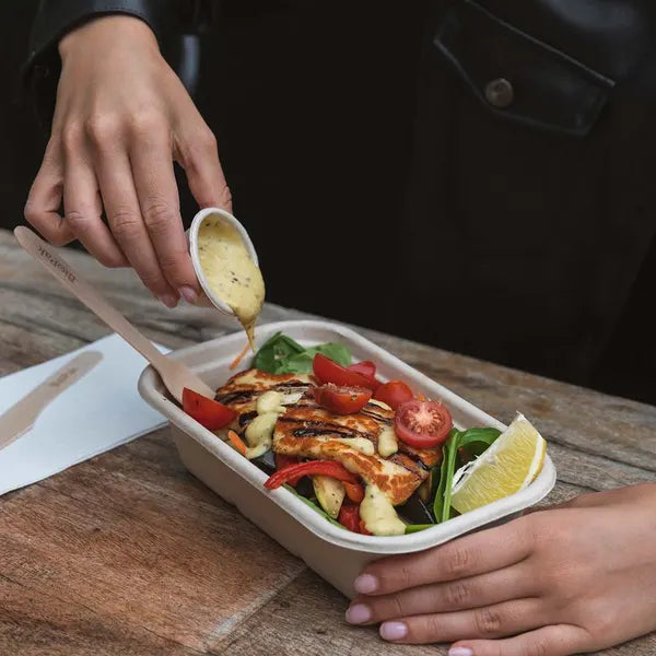 750ml Natural Plant Fibre Takeaway Base