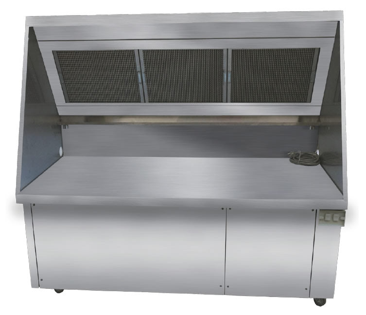 DUCTLESS EXHAUST HOOD SYSTEM 620 MM W 1500MM X D 750MM X H 1400MM DH1500-750 - Cafe Supply
