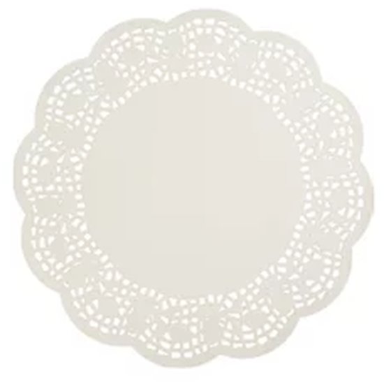 Enviroboard Lace Doyley, Round - Cafe Supply