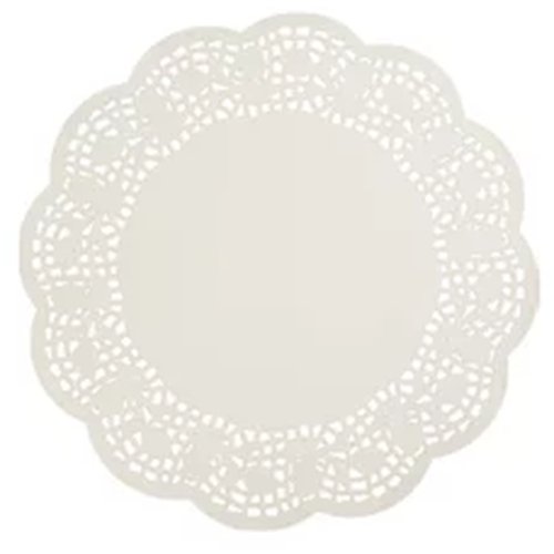 Enviroboard® Lace Doyley, Round - Cafe Supply
