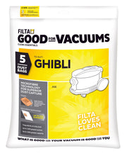 FILTA GHIBLI AS6 SMS MULTI LAYERED VACUUM CLEANER BAGS 5 PACK (C070) - Cafe Supply