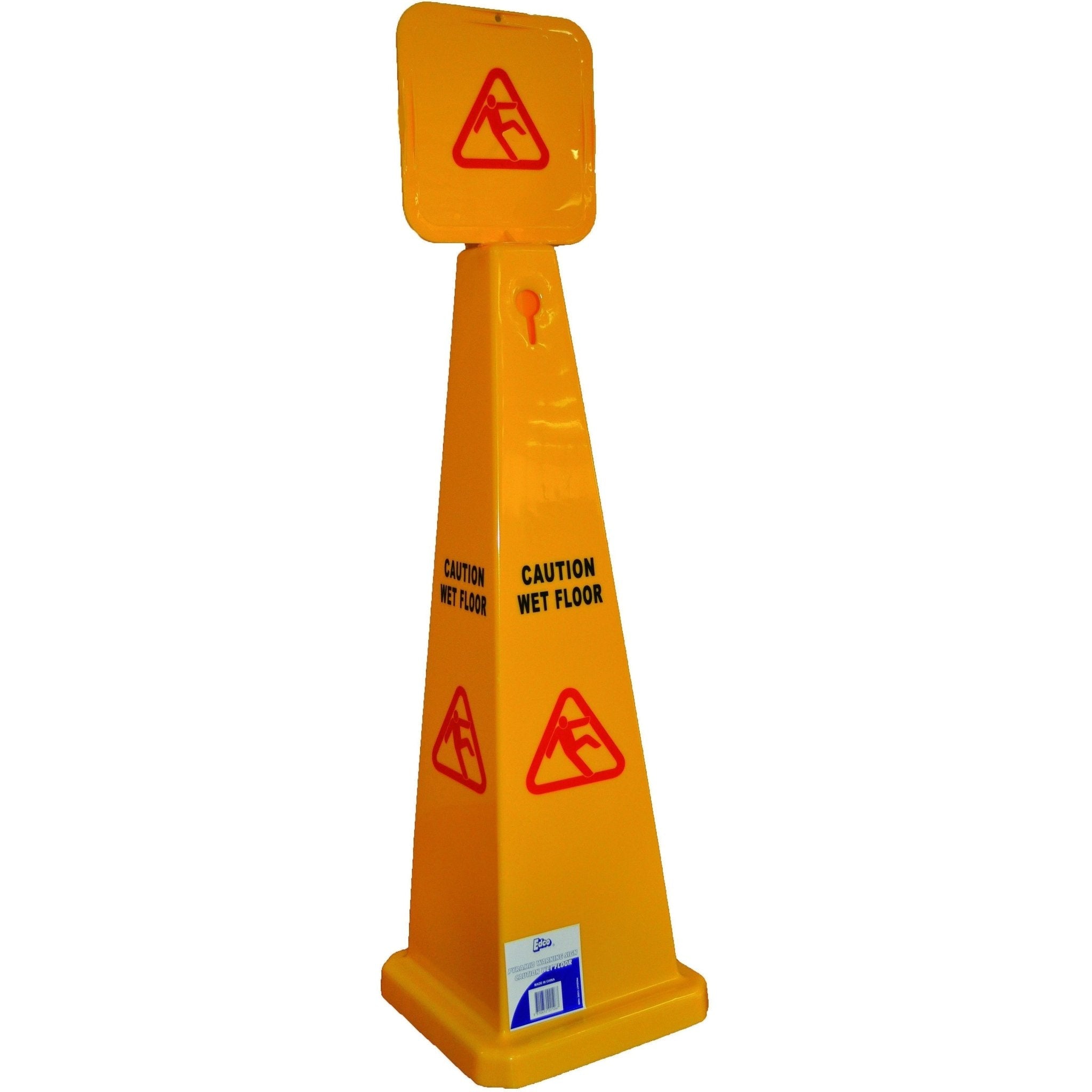 FILTA PYRAMID CAUTION WET FLOOR SIGN YELLOW 900MM – Northern Hospitality