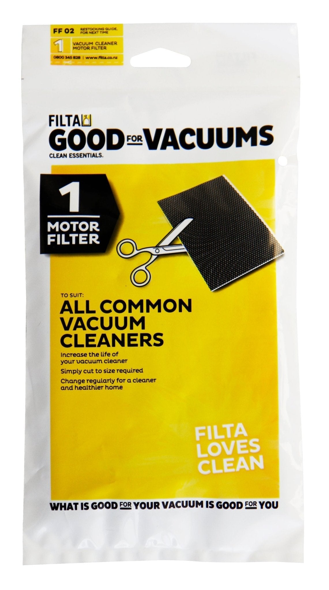 FILTA UNIVERSAL MOTOR FILTER [FF02] - Cafe Supply