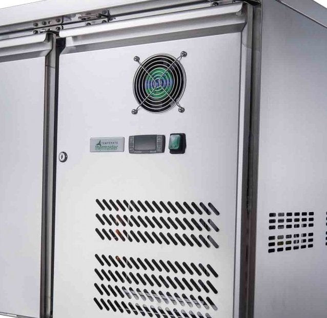 Four Door Bench Fridge - XUB7C22S4V - Cafe Supply