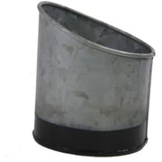 Galvanised Pot Black Base - Cafe Supply