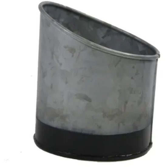 Galvanised Pot Black Base - Cafe Supply