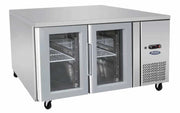 GLASS 2 DOOR COOLING FRIDGE TABLE 1360 MM EPF3721 - Cafe Supply