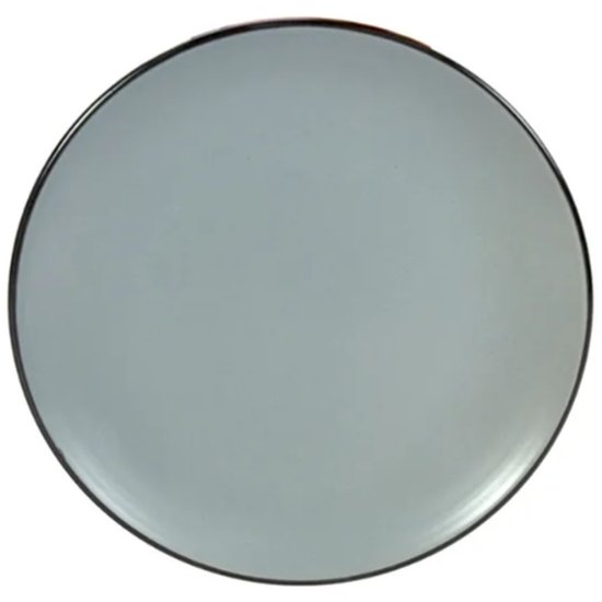 Gusta Solid Round Plate Dark Grey 270Mm - Cafe Supply