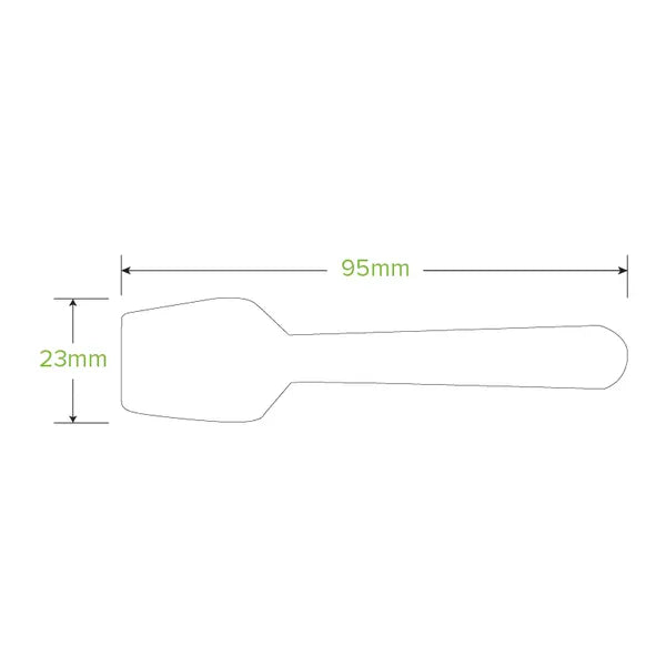 10cm Wood Ice Cream Spoon - Cafe Supply