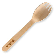 16cm Wood Spork - Cafe Supply