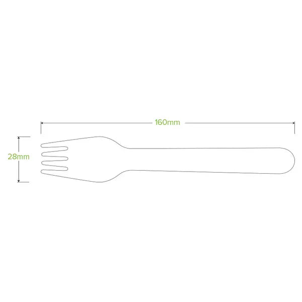 16cm Coated Wood Fork - Cafe Supply
