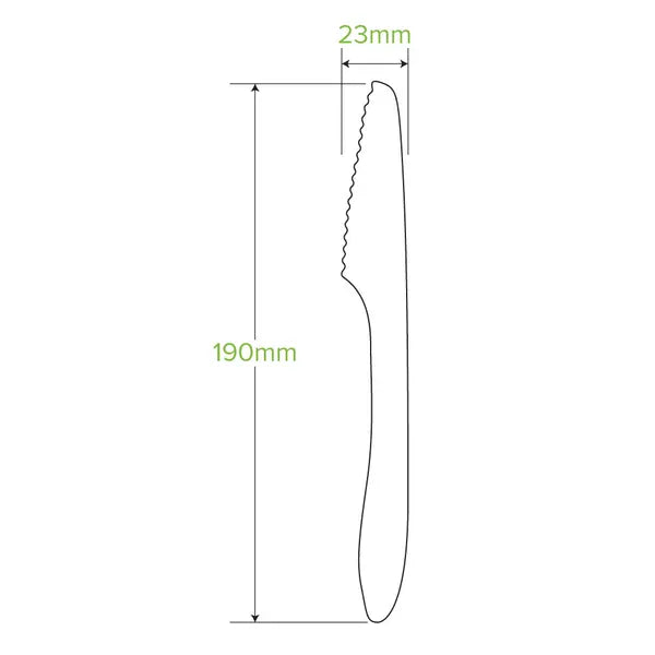 19cm Coated Wood Knife - Cafe Supply