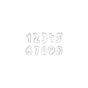 Chef Inox Cutter Set Number Tin 9pc 35mm