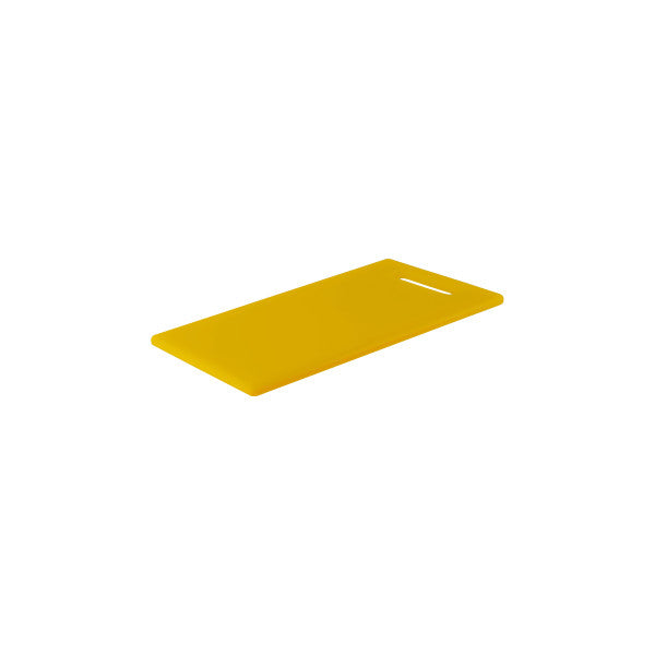 Chef Inox Cutting Board Polyethylene Yellow with Handle 400x250x13mm